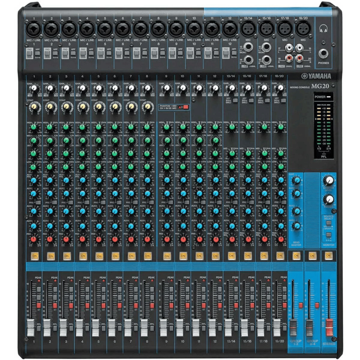 MESA DE SOM 10 CANAIS C/ EFEITO MG10XU ZT41840 YAMAHA