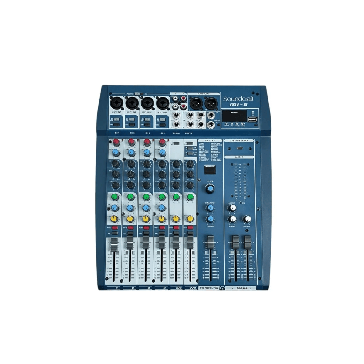 MESA DE SOM MI-8 - SOUNDCRAFT