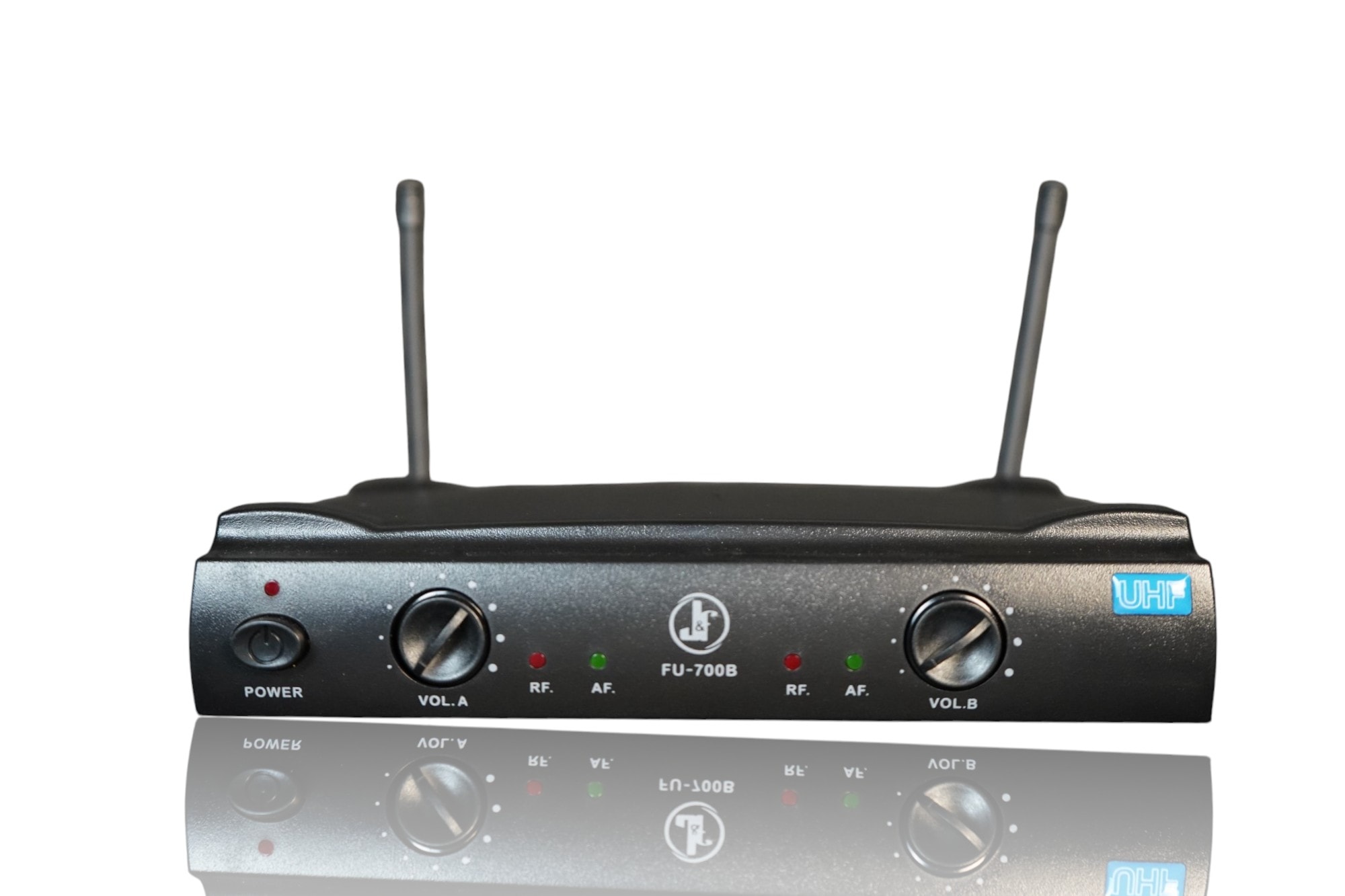 MICROFONE DUPLO HEADSET UHF FU - 700B J&F