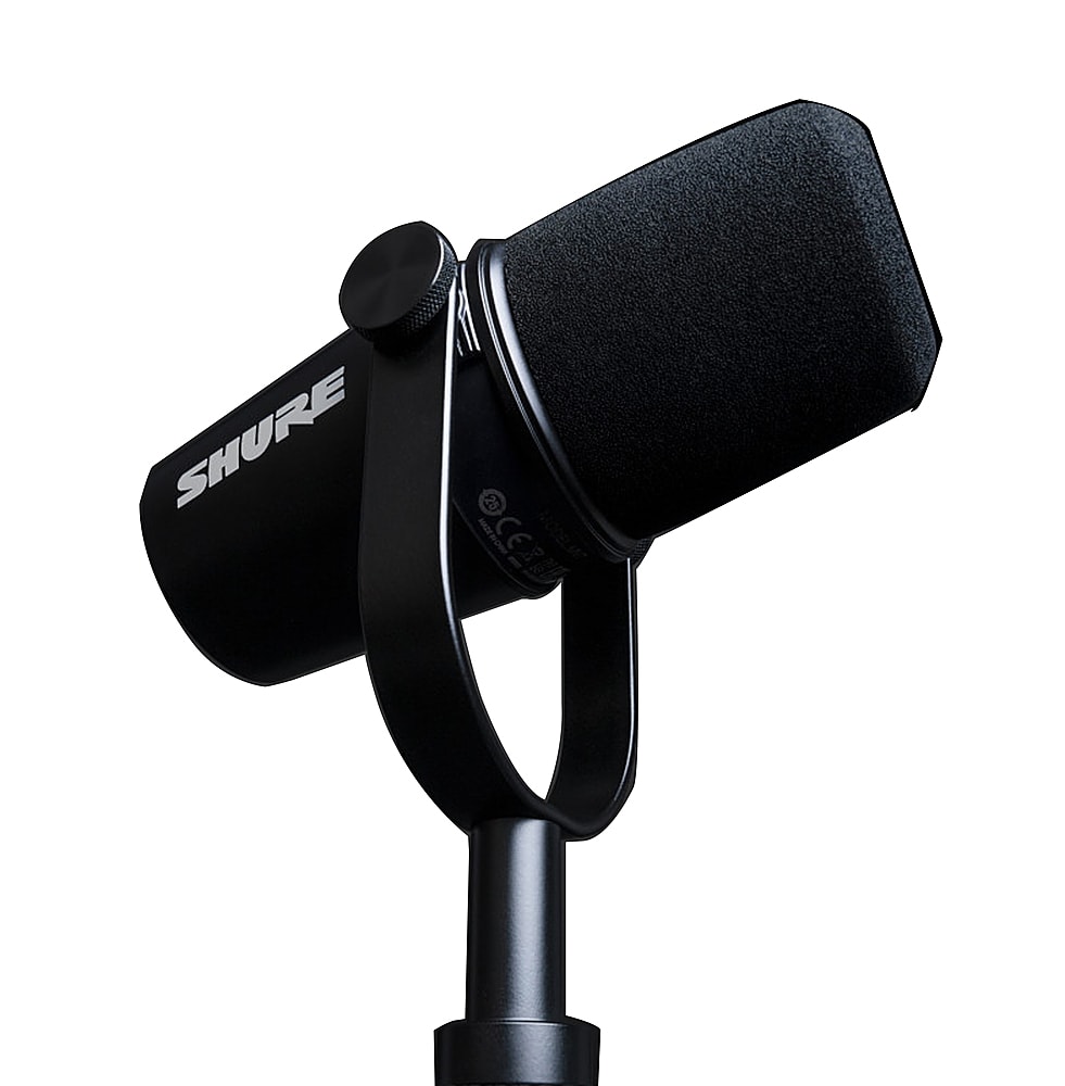 MICROFONE PARA PODCAST PRETO - Shure