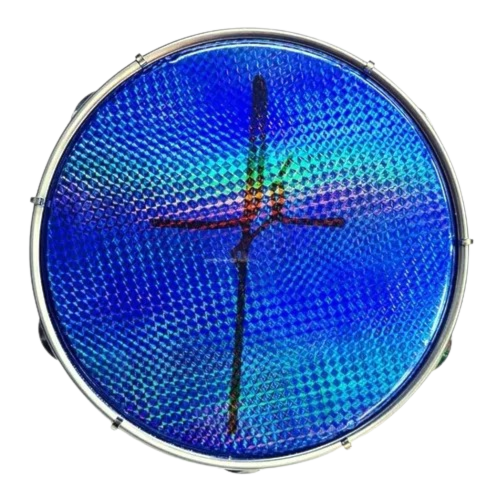 PANDEIRO 10 ABS SORTIDO FE PELE HOLOGRÁFICO FÉ